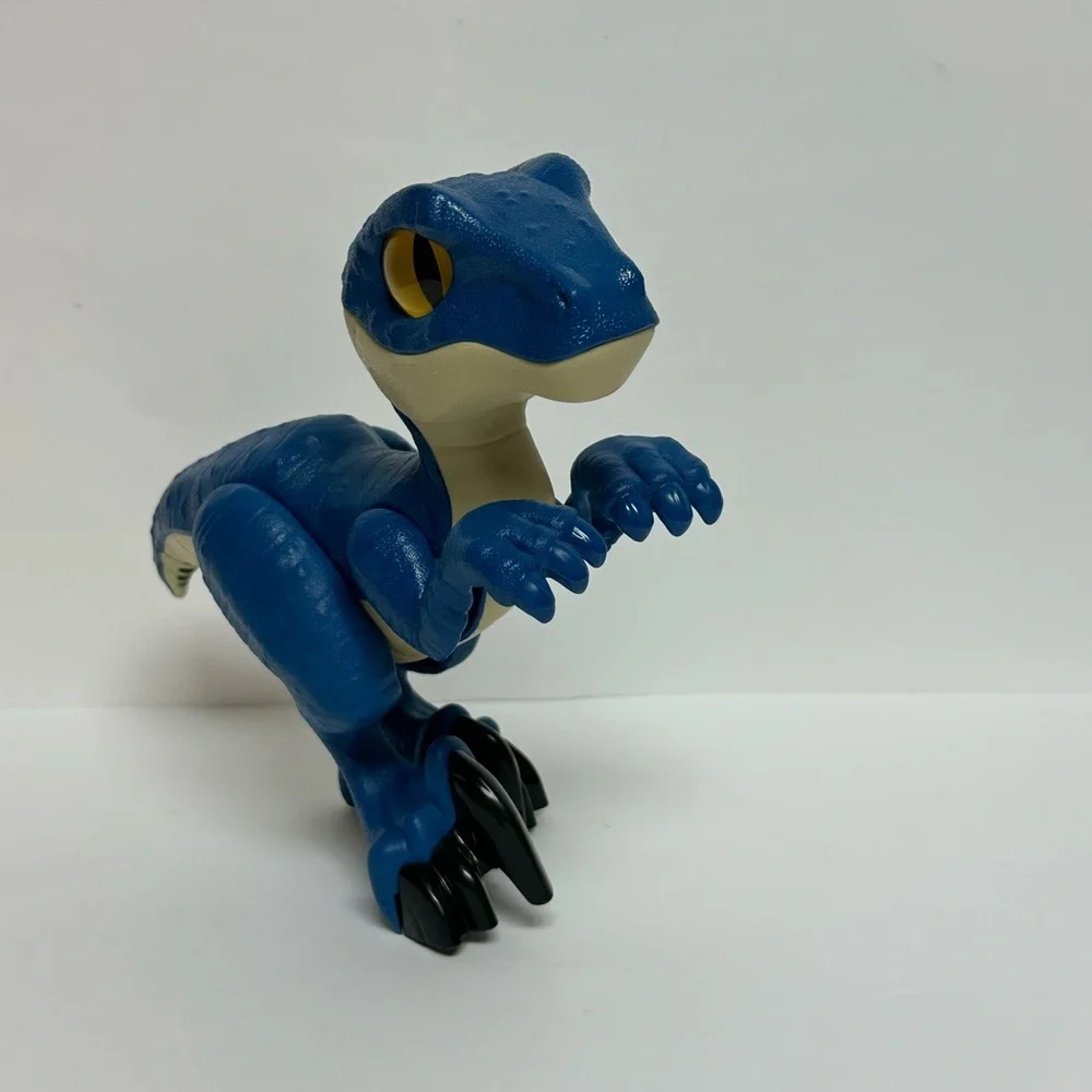 Imaginext Jurassic World Blue Raptor XL Dinosaur Action Figure Toy Fisher-Price